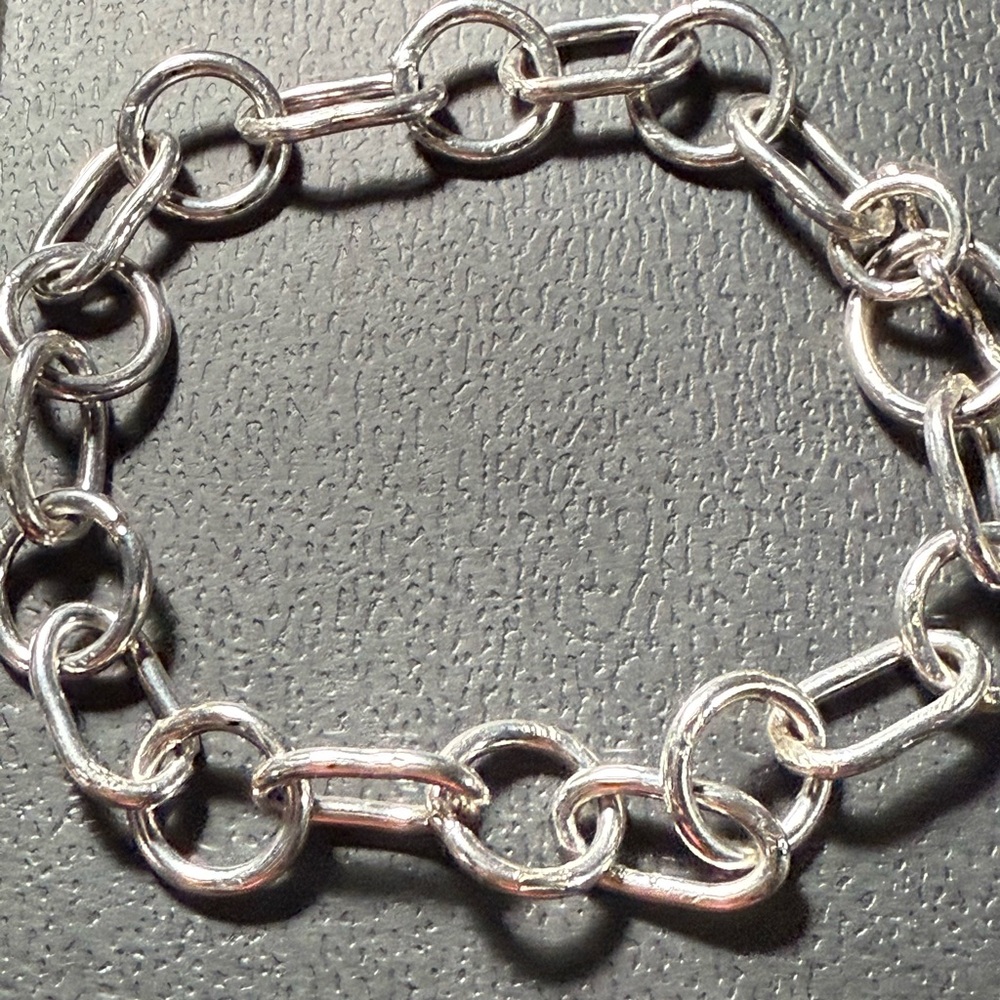 Chunky Sterling silver Chain Bracelet